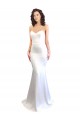Low Back White Mermaid High Neck Long Formal Evening Gown / Prom Dress / Bridesmaid Dress York