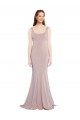 Dusty Pink Mermaid Scoop Neck Long Formal Evening Gown / Prom Dress / Bridesmaid Dress York