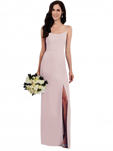 V-Back Trumpet Spaghetti Straps Long Formal Evening Gown / Prom Dress / Bridesmaid Dress York