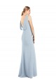 Backless Light Sky Blue Trumpet Bateau Neck Long Semi Formal Evening Dress / Prom Dress / Bridesmaid Dress York