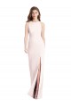 Open Back Pink Trumpet Bateau Neck Long Semi Formal Evening Dress / Prom Dress / Bridesmaid Dress York