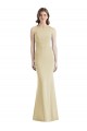 Open Back Champagne Trumpet Bateau Neck Long Semi Formal Evening Dress / Prom Dress / Bridesmaid Dress York