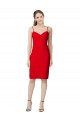 Red Sheath Sweetheart Cocktail Length Formal Evening Gown / Prom Dress / Bridesmaid Dress York