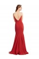 Open Back Red Mermaid V-Neck Long Formal Evening Gown / Prom Dress / Bridesmaid Dress York