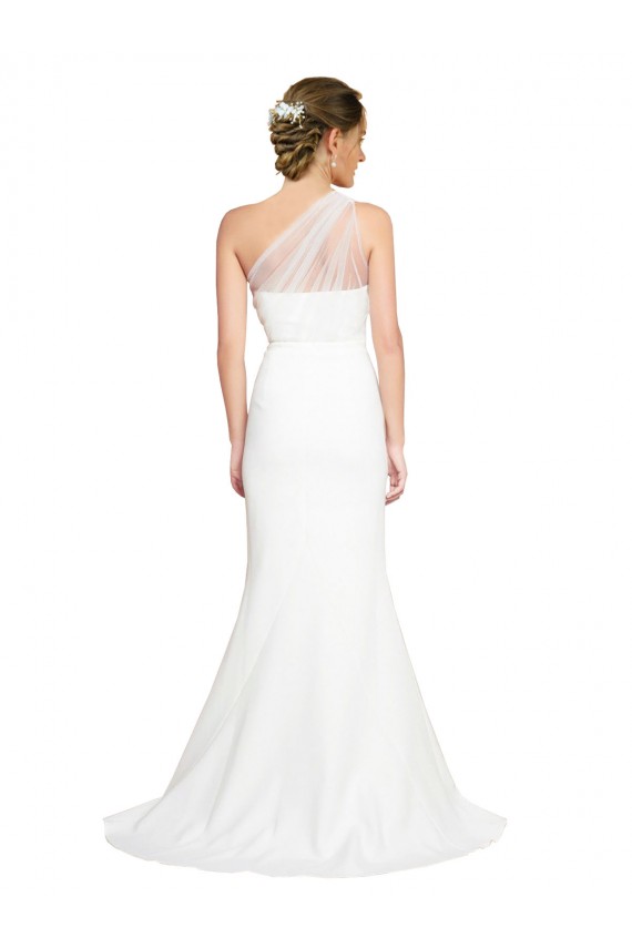 Ivory Mermaid One Shoulder Sweep Train Formal Evening Gown / Bridesmaid Dress York