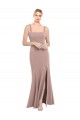 Dusty Pink Mermaid High Neck Long Prom Dress / Bridesmaid Dress York