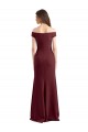 Burgundy Gold Sheath High Neck Long Prom Dress / Bridesmaid Dress York