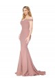 Dusty Pink Mermaid High Neck Sweep Train Formal Evening Gown / Prom Dress / Bridesmaid Dress York
