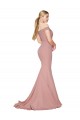 Dusty Pink Mermaid High Neck Sweep Train Formal Evening Gown / Prom Dress / Bridesmaid Dress York