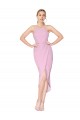 Orchid Mermaid High Neck Knee Length Bridesmaid Dress / Formal Dress York