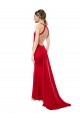 Open Back Red Mermaid High Neck Long Formal Evening Gown / Bridesmaid Dress York