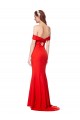 Red Mermaid High Neck Long Bridesmaid Dress / Formal Dress York