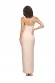 Low Back Nude Sheath Strapless Long Semi Formal Evening Dress / Prom Dress / Bridesmaid Dress York