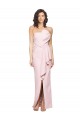 Low Back Pink Sheath Strapless Long Formal Dress / Bridesmaid Dress York