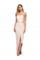 Low Back Nude Sheath Strapless Long Formal Evening Gown / Prom Dress / Bridesmaid Dress York
