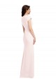 Pink A-Line V-Neck Long Formal Evening Gown / Prom Dress / Bridesmaid Dress York