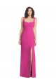 Low Back Fuchsia Trumpet Square Neck Long Semi Formal Evening Dress / Prom Dress / Bridesmaid Dress York