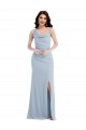 Light Sky Blue Trumpet One Shoulder Long Formal Dress / Bridesmaid Dress York