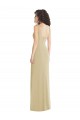 Low Back Champagne Trumpet Square Neck Long Formal Evening Gown / Prom Dress / Bridesmaid Dress York