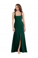Midnight Green Trumpet Square Neck Long Semi Formal Evening Dress / Prom Dress / Bridesmaid Dress York