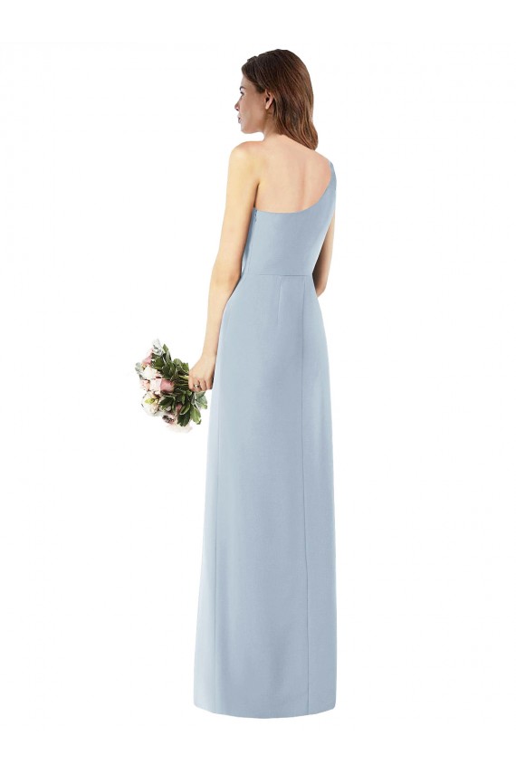 Light Sky Blue Trumpet One Shoulder Long Semi Formal Evening Dress / Prom Dress / Bridesmaid Dress York