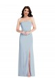Low Back Light Sky Blue A-Line Strapless Long Formal Evening Gown / Prom Dress / Bridesmaid Dress York