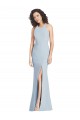Open Back Light Sky Blue Trumpet Halter Neck Long Evening Dress / Bridesmaid Dress York