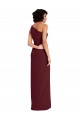Burgundy Gold Sheath One Shoulder Long Formal Evening Gown / Prom Dress / Bridesmaid Dress York