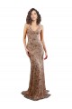 Open Back Rose Gold Mermaid High Neck Long Formal Evening Gown / Prom Dress / Bridesmaid Dress York