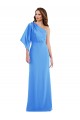 Peacock Blue Trumpet One Shoulder Long Semi Formal Evening Dress / Prom Dress / Bridesmaid Dress York