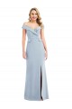 Light Sky Blue Trumpet Off the Shoulder Long Semi Formal Evening Dress / Prom Dress / Bridesmaid Dress York