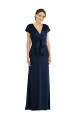 Keyhole Back Dark Navy Trumpet Off the Shoulder Long Formal Evening Gown / Prom Dress / Bridesmaid Dress York