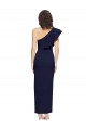 Dark Navy Sheath One Shoulder Long Formal Evening Gown / Prom Dress / Bridesmaid Dress York
