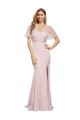 V-Back Mauve Sheath Sweetheart Long Formal Evening Gown / Prom Dress / Bridesmaid Dress York