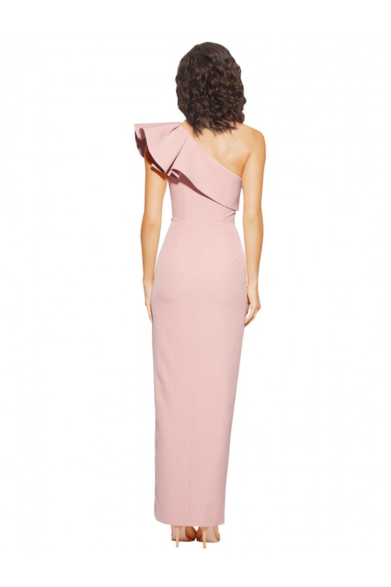 Mauve Sheath One Shoulder Long Formal Evening Gown / Prom Dress / Bridesmaid Dress York
