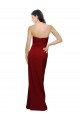 Low Back Burgundy Sheath Sweetheart Long Bridesmaid Dress / Evening Dress York