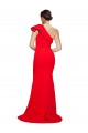Red Sheath One Shoulder Sweep Train Semi Formal Evening Dress / Prom Dress / Bridesmaid Dress York