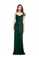 V-Back Hunter Sheath Cowl Neck Long Black Tie Evening Gown / Prom Dress / Bridesmaid Dress York