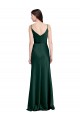 V-Back Hunter Sheath Cowl Neck Long Black Tie Evening Gown / Prom Dress / Bridesmaid Dress York