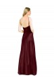 Burgundy Gold A-Line V-Neck Long Bridesmaid Dress / Evening Dress York