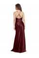 Burgundy Gold A-Line V-Neck Long Formal Evening Gown / Prom Dress / Bridesmaid Dress York