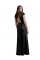 Keyhole Back Black A-Line V-Neck Long Formal Evening Gown / Prom Dress / Bridesmaid Dress York