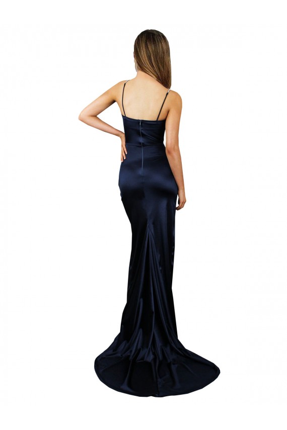 Dark Navy Mermaid Sweetheart Long Formal Evening Gown / Prom Dress / Bridesmaid Dress York