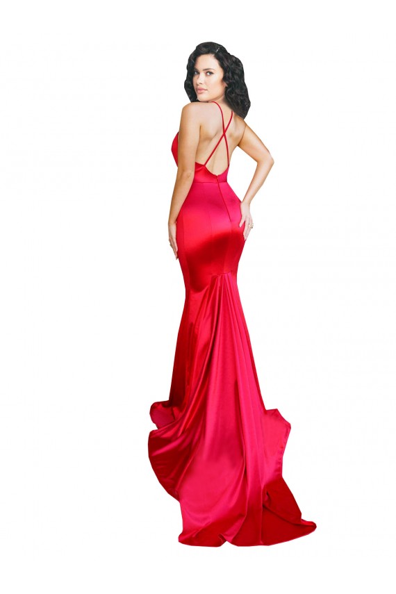 Low Back Red Mermaid Sweetheart Long Formal Evening Gown / Prom Dress / Bridesmaid Dress York