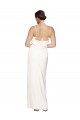 Low Back Ivory Sheath High Neck Long Formal Evening Gown / Prom Dress / Bridesmaid Dress York