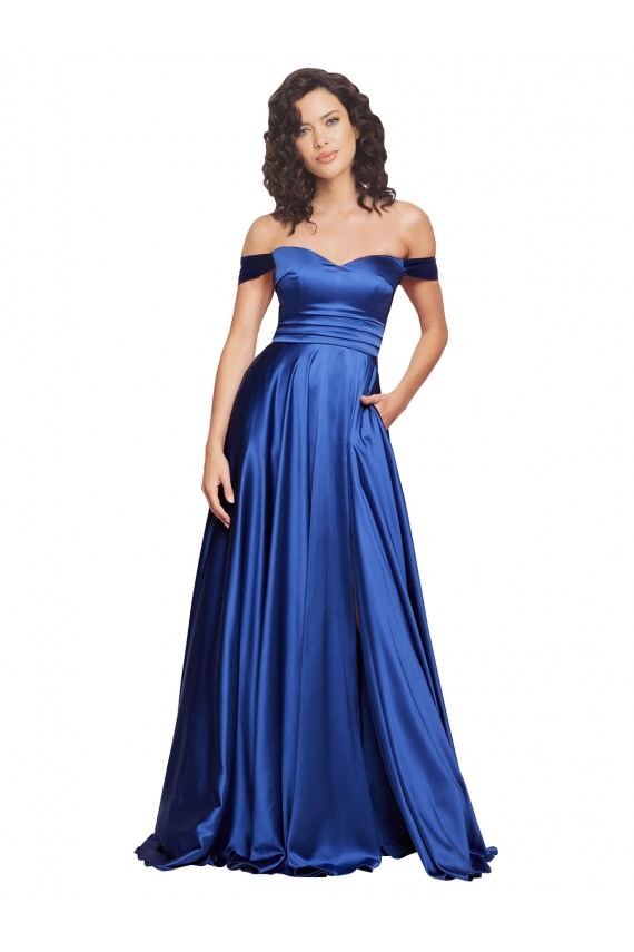 Royal Blue A-Line Sweetheart Sweep Train Formal Evening Gown / Prom Dress / Bridesmaid Dress York