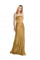 Gold A-Line Strapless Long Formal Evening Gown / Prom Dress / Bridesmaid Dress York