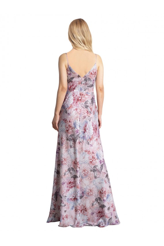 A-Line Cowl Neck Long Formal Evening Gown / Bridesmaid Dress York