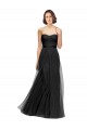 Black A-Line Sweetheart Long Bridesmaid Gown York