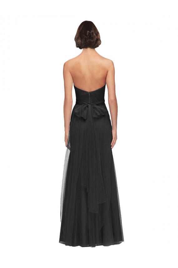 Black A-Line Sweetheart Long Bridesmaid Gown York